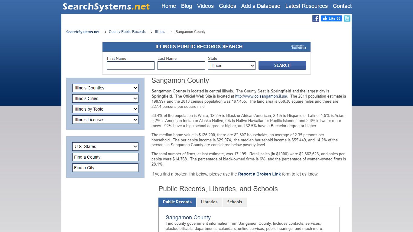 Sangamon County Criminal and Public Records